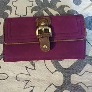 Velvet purple Jeun Bang wallet.